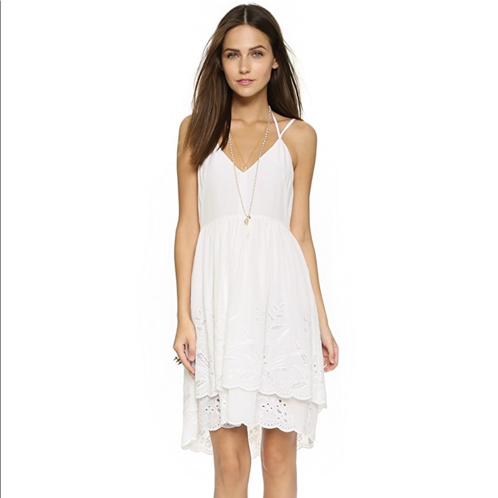 Rebecca Minkoff White Tie Dress